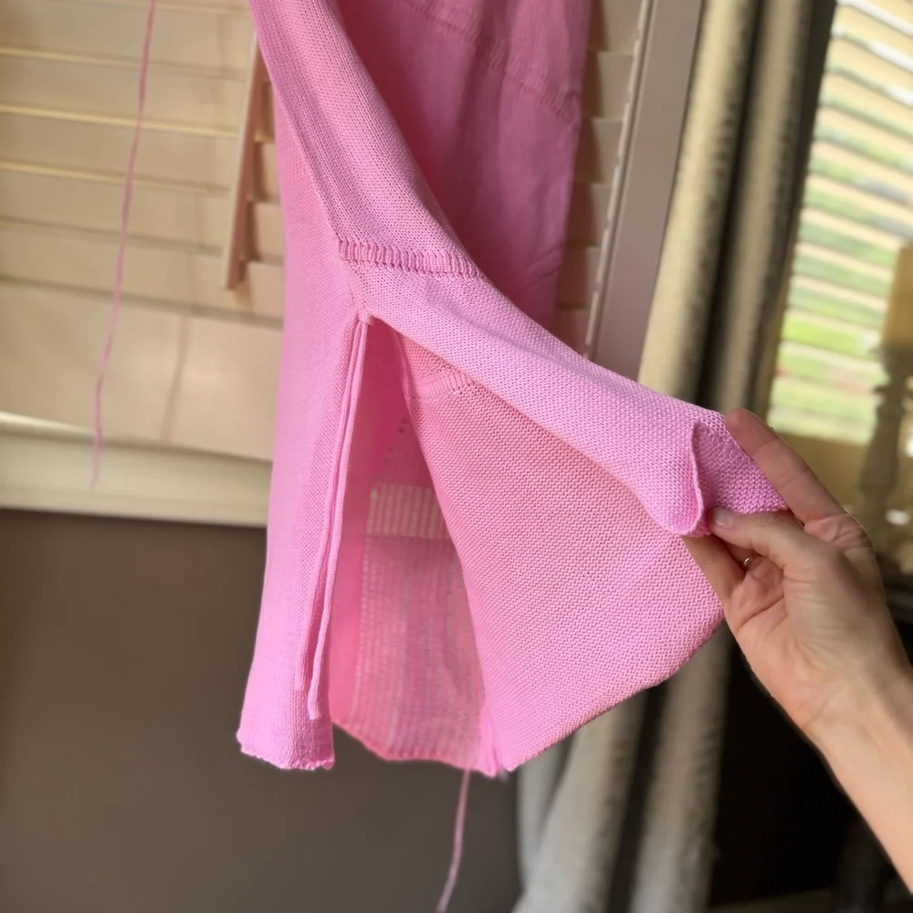 Knit Bubblegum Pink Women's Skirt | size Medium